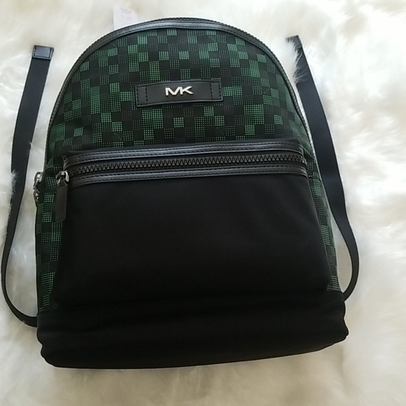 Michael Kors Handbags - Michael Kors Kent Nylon Casual Backpack Black/Palm